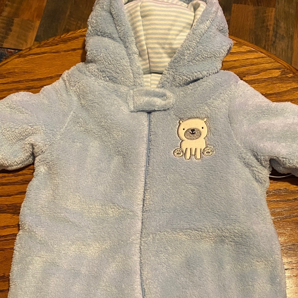 Little Wonders Blue Fleece Footie